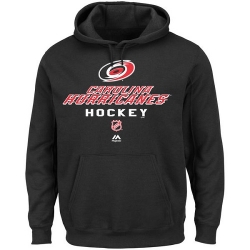 NHL Majestic Carolina Hurricanes Critical Victory Pullover Hoodie Sweatshirt - Black