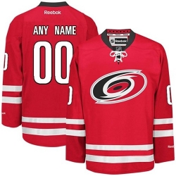 Youth Reebok Carolina Hurricanes Customized Authentic Red Home NHL Jersey