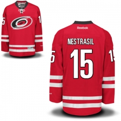 Andrej Nestrasil Reebok Carolina Hurricanes Premier Red Home Jersey