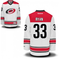 Derek Ryan Reebok Carolina Hurricanes Premier White Away Jersey