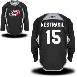 Andrej Nestrasil Reebok Carolina Hurricanes Premier Black Alternate Practice Jersey