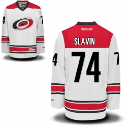 Jaccob Slavin Reebok Carolina Hurricanes Premier White Away Jersey