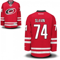 Jaccob Slavin Reebok Carolina Hurricanes Authentic Red Home Jersey