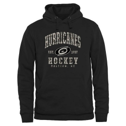 NHL Carolina Hurricanes Camo Stack Pullover Hoodie - Black