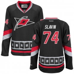 Jaccob Slavin Women's Reebok Carolina Hurricanes Premier Black Alternate Jersey
