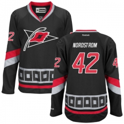 Joakim Nordstrom Women's Reebok Carolina Hurricanes Premier Black Alternate Jersey