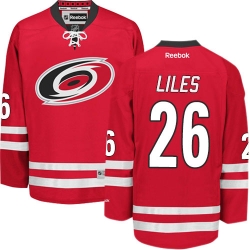 John-Michael Liles Reebok Carolina Hurricanes Premier Red Home NHL Jersey