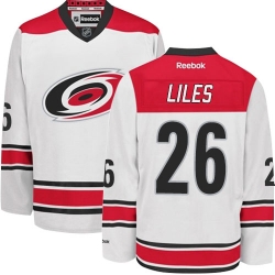 John-Michael Liles Reebok Carolina Hurricanes Authentic White Away NHL Jersey