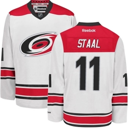 Jordan Staal Reebok Carolina Hurricanes Authentic White Away NHL Jersey