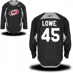 Keegan Lowe Youth Reebok Carolina Hurricanes Premier Black Alternate Practice Jersey