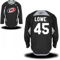 Keegan Lowe Youth Reebok Carolina Hurricanes Premier Black Alternate Practice Jersey