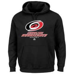 NHL Carolina Hurricanes Majestic Critical Victory VIII Fleece Hoodie - Black