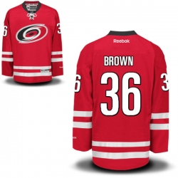 Patrick Brown Reebok Carolina Hurricanes Premier Red Home Jersey