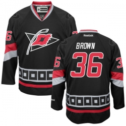 Patrick Brown Reebok Carolina Hurricanes Premier Black Alternate Jersey