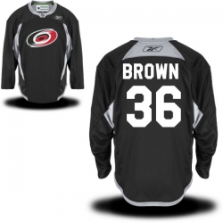 Patrick Brown Reebok Carolina Hurricanes Premier Black Alternate Practice Jersey