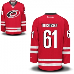 Sergei Tolchinsky Reebok Carolina Hurricanes Premier Red Home Jersey