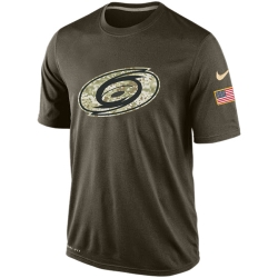 NHL Carolina Hurricanes Nike Olive Salute To Service KO Performance Dri-FIT T-Shirt