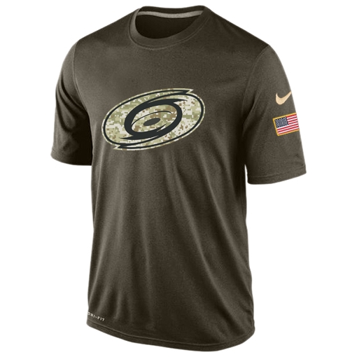 NHL Carolina Hurricanes Nike Olive Salute To Service KO Performance Dri ...