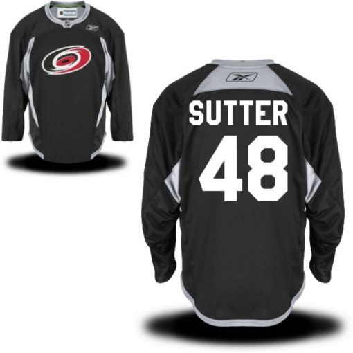 Brody Sutter Reebok Carolina Hurricanes Authentic Black Alternate