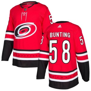 Michael Bunting Men's Adidas Carolina Hurricanes Authentic Red Home Jersey