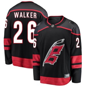 Sean Walker Youth Fanatics Branded Carolina Hurricanes Breakaway Black Alternate Jersey