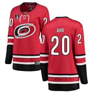 Sebastian Aho Women's Fanatics Branded Carolina Hurricanes Breakaway Red Home 2026 Stanley Cup Final Jersey