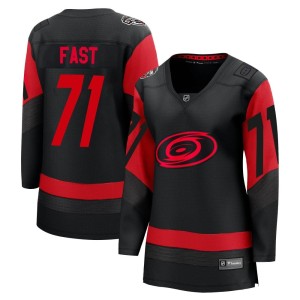 Jesper Fast Women's Fanatics Branded Carolina Hurricanes Breakaway Black 2023 Stadium Series Jersey