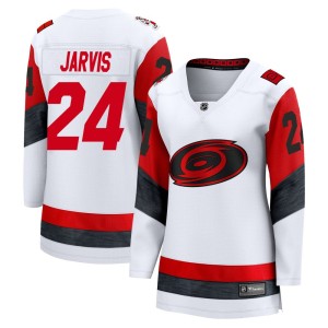 Seth Jarvis Women's Fanatics Carolina Hurricanes Breakaway White Away 2025 Jersey