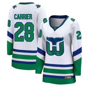 William Carrier Women's Fanatics Carolina Hurricanes Breakaway White Throwback Jersey