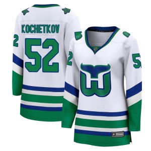 Pyotr Kochetkov Women's Fanatics Carolina Hurricanes Breakaway White Throwback Jersey