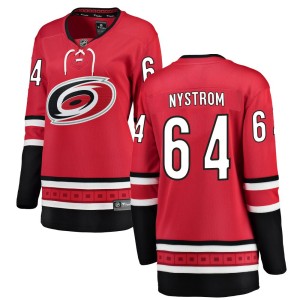 Joel Nystrom Women's Fanatics Branded Carolina Hurricanes Breakaway Red Home Jersey