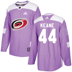 Joey Keane Men's Adidas Carolina Hurricanes Authentic Purple Fights Cancer Practice Jersey