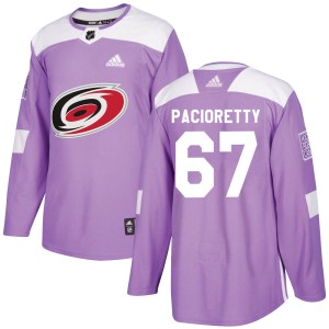 Max Pacioretty Men's Adidas Carolina Hurricanes Authentic Purple Fights Cancer Practice Jersey