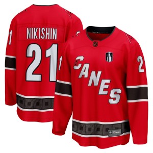 Alexander Nikishin Youth Fanatics Branded Carolina Hurricanes Breakaway Red Special Edition 2.0 2026 Stanley Cup Final Jersey
