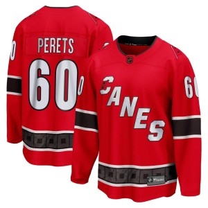 Yaniv Perets Youth Fanatics Branded Carolina Hurricanes Breakaway Red Special Edition 2.0 Jersey