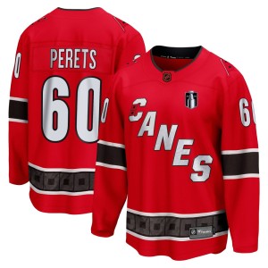 Yaniv Perets Men's Fanatics Branded Carolina Hurricanes Breakaway Red Special Edition 2.0 2026 Stanley Cup Final Jersey