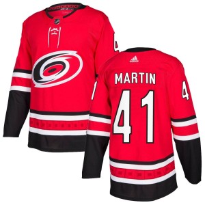 Spencer Martin Youth Adidas Carolina Hurricanes Authentic Red Home Jersey
