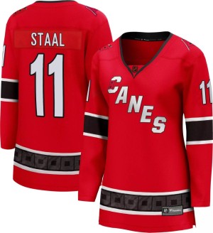 Jordan Staal Women's Fanatics Branded Carolina Hurricanes Breakaway Red Special Edition 2.0 Jersey