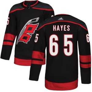 Zachary Hayes Men's Adidas Carolina Hurricanes Authentic Black Alternate Jersey