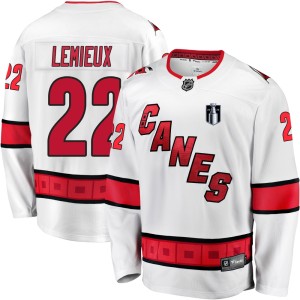 Brendan Lemieux Youth Fanatics Branded Carolina Hurricanes Premier White Breakaway Away 2026 Stanley Cup Final Jersey