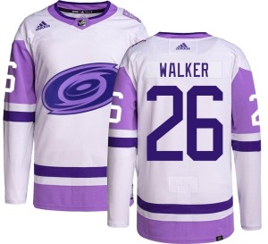 Sean Walker Men's Adidas Carolina Hurricanes Authentic Hockey Fights Cancer Jersey