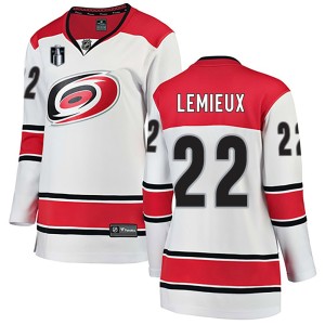 Brendan Lemieux Women's Fanatics Branded Carolina Hurricanes Breakaway White Away 2026 Stanley Cup Final Jersey
