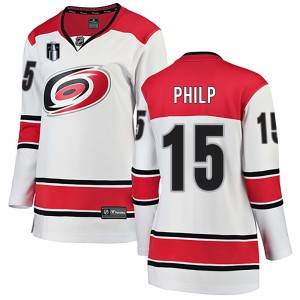 Noah Philp Women's Fanatics Branded Carolina Hurricanes Breakaway White Away 2026 Stanley Cup Final Jersey