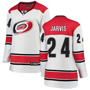 Seth Jarvis Women's Fanatics Branded Carolina Hurricanes Breakaway White Away Jersey