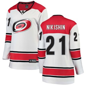 Alexander Nikishin Women's Fanatics Branded Carolina Hurricanes Breakaway White Away Jersey