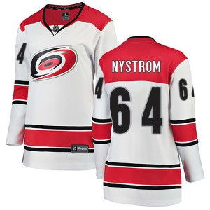 Joel Nystrom Women's Fanatics Branded Carolina Hurricanes Breakaway White Away Jersey