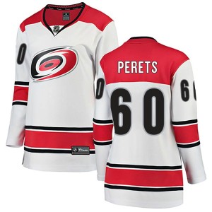 Yaniv Perets Women's Fanatics Branded Carolina Hurricanes Breakaway White Away Jersey