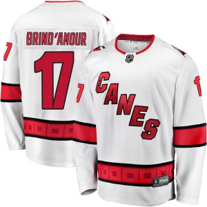 Rod Brind'Amour Youth Fanatics Branded Carolina Hurricanes Premier White Breakaway Away Jersey