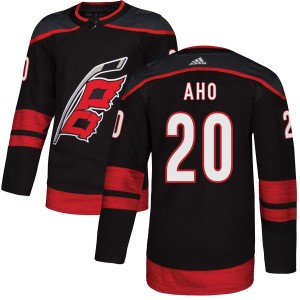 Sebastian Aho Youth Adidas Carolina Hurricanes Authentic Black Alternate Jersey