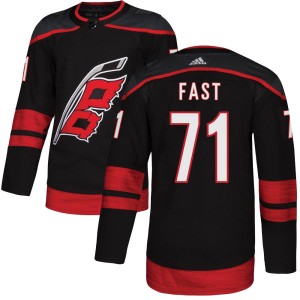 Jesper Fast Youth Adidas Carolina Hurricanes Authentic Black Alternate Jersey